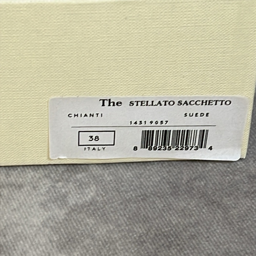 M.Gemi The Stellato Sacchetto -Suede Leather Flats in Chianti - Size 7.5 US - Picture 11 of 11